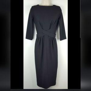 Better Page by Tatyana Pin Up Retro Midi Dress Black Size Large